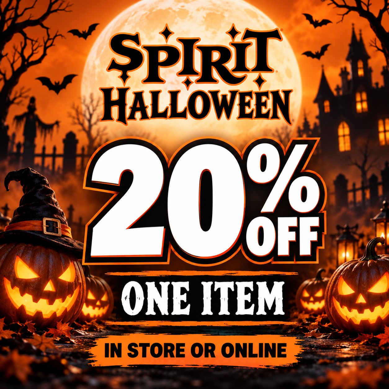 20% OFF One Item!