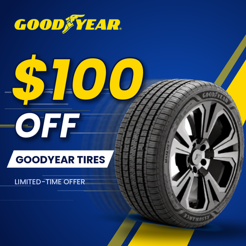 $100 OFF Goodyear Tires